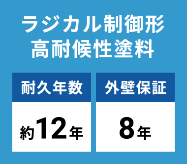 費用面に優れ、耐久性も兼ね備えたバランス型塗料！